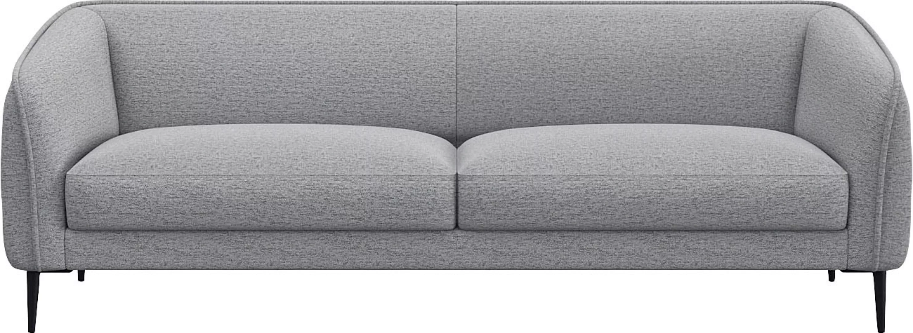 FLEXLUX 3-Sitzer »Belle Designsofa, Couch, bequem durch Kaltschaum im Sitz« günstig online kaufen
