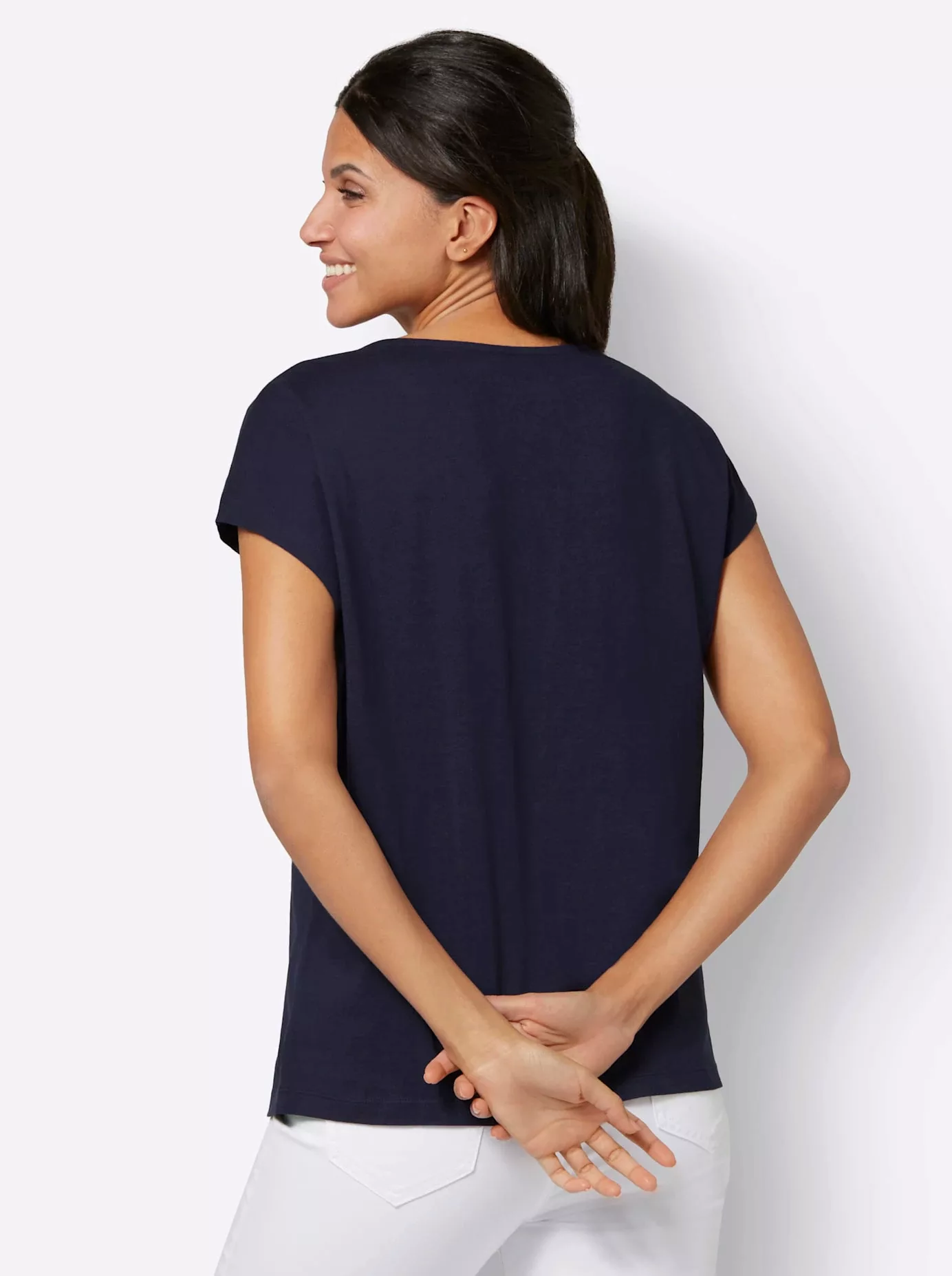 Classic Basics V-Shirt "Kurzarm-Shirt", (1 tlg.) günstig online kaufen