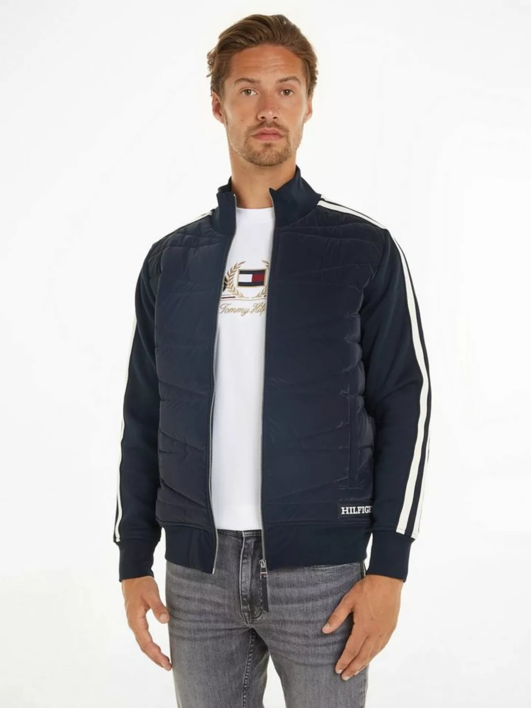 Tommy Hilfiger Sweatjacke MONOTYPE MIX MEDIA JACKET günstig online kaufen