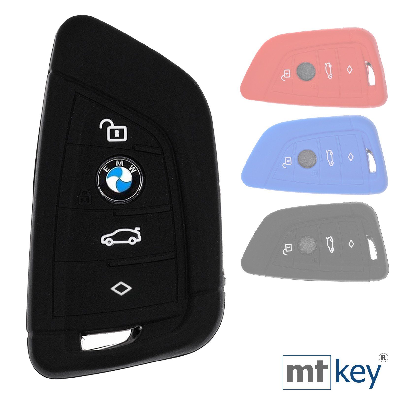 mt-key Schlüsseltasche Autoschlüssel Softcase Silikon Schutzhülle günstig online kaufen