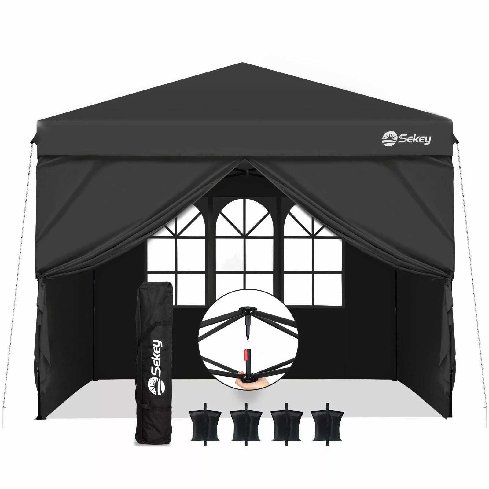 Sekey Faltpavillon 300x300 cm Pavillon Gartenpavillon günstig online kaufen