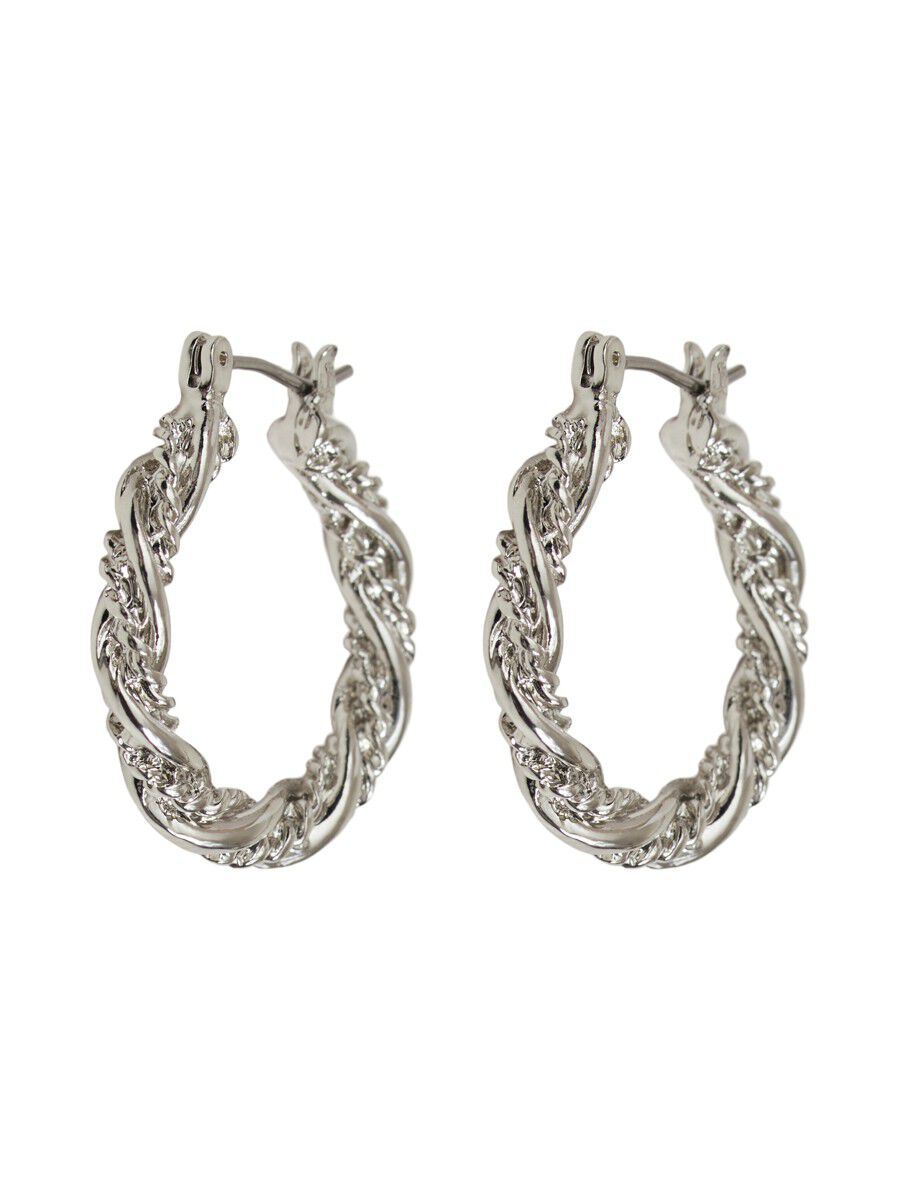 VILA Creolen- Ohrringe Damen Silber günstig online kaufen