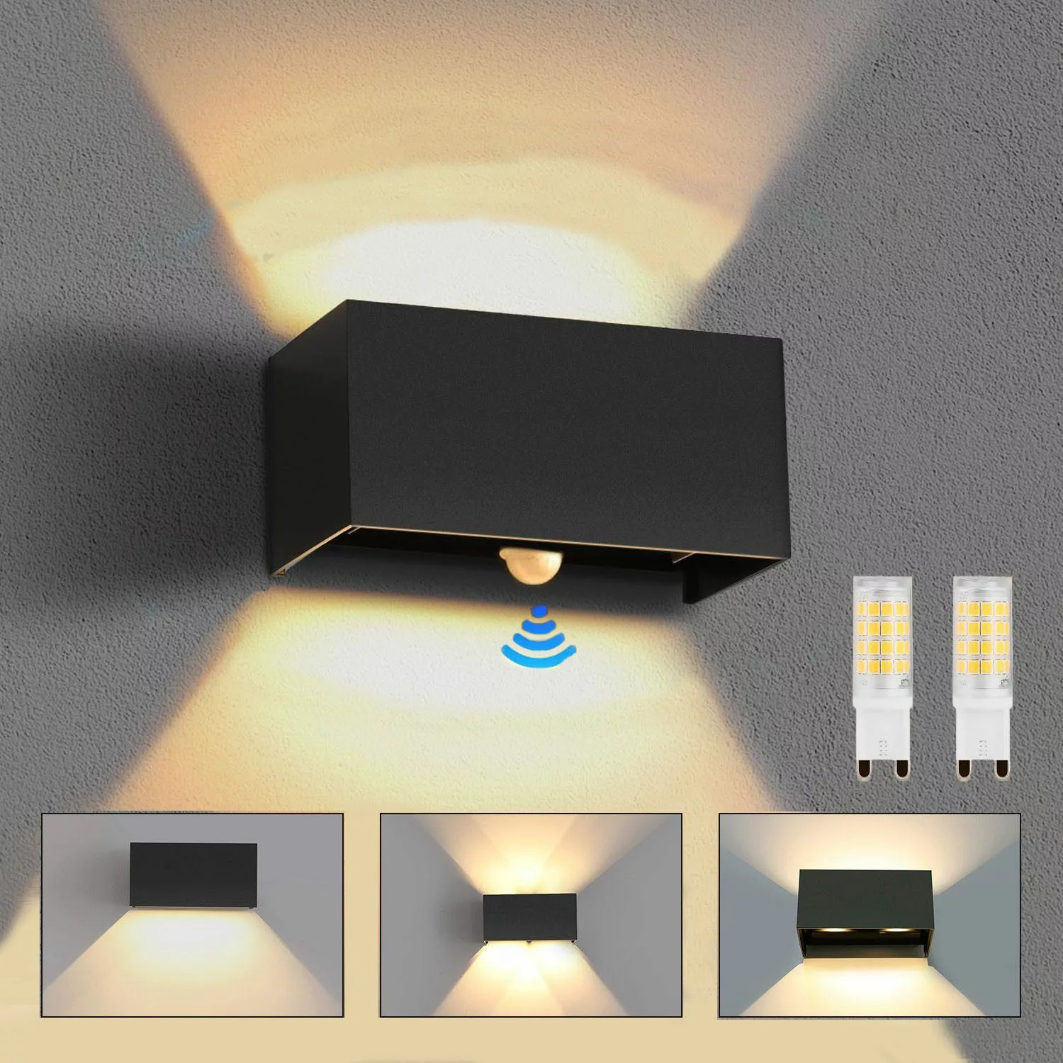 oyajia LED Wandleuchte G9 Würfel Wandlampe, günstig online kaufen