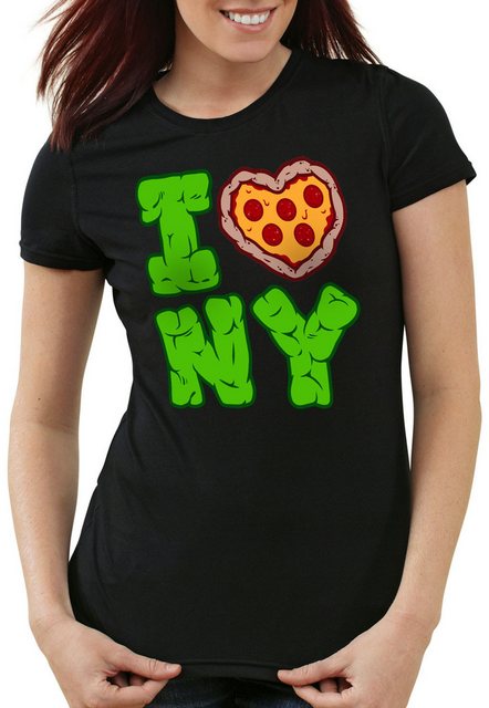 style3 T-Shirt Love NY pizza new york turtles teenage schildkröte mutant ni günstig online kaufen