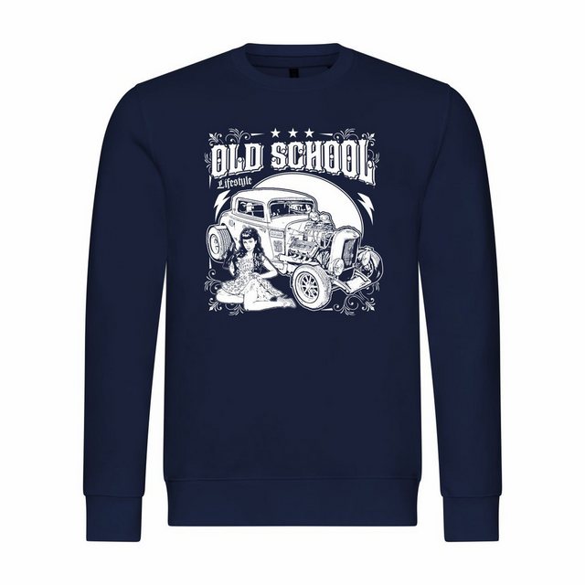 deinshirt Rundhalspullover Herren Sweatshirt Old School lifestyle Mit Print günstig online kaufen