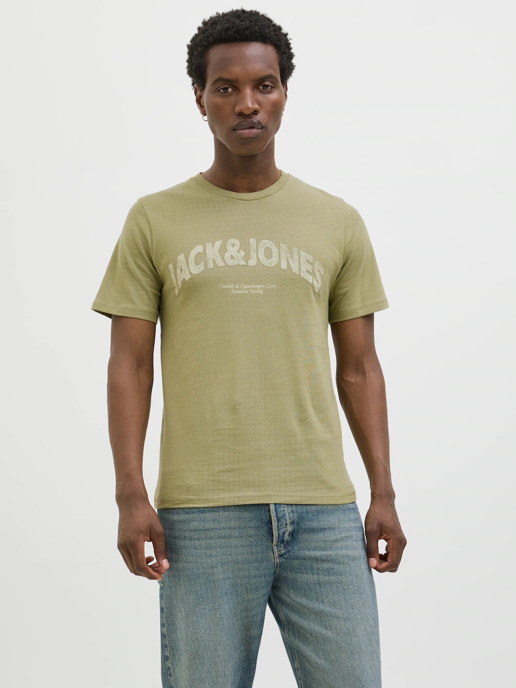 Jack & Jones T-Shirt "JORALMERIA BOLD BRANDING TEE SS CN", mit Logo Druck günstig online kaufen