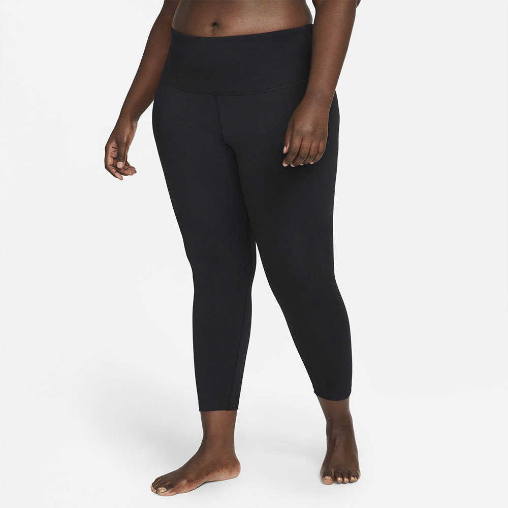Nike Yoga Dri Fit 7/8 High Rise Leggings L Black / Iron Grey günstig online kaufen