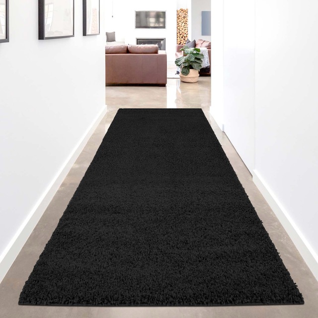 Carpet City Hochflor-Läufer »Shaggi uni 500«, rechteckig, 30 mm Höhe, Shagg günstig online kaufen