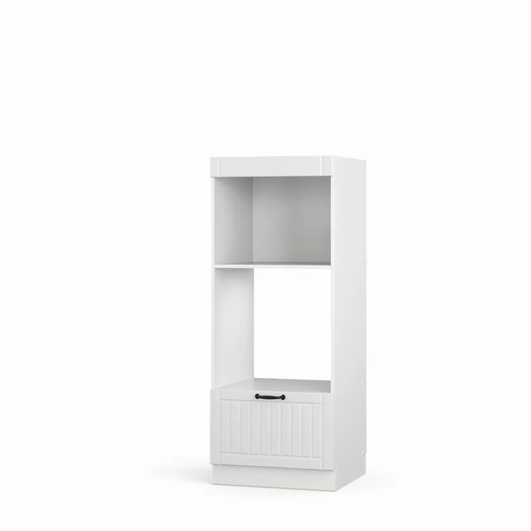 Vicco Mikrowellenumbauschrank Fame-Line, Weiß Landhaus/Weiß, 60 günstig online kaufen