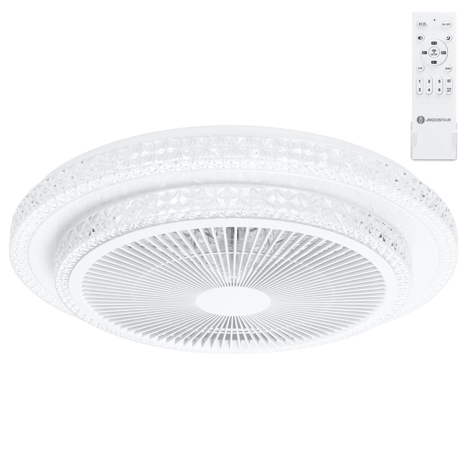 Great Jacob LED Deckenleuchte Deckenventilator mit günstig online kaufen