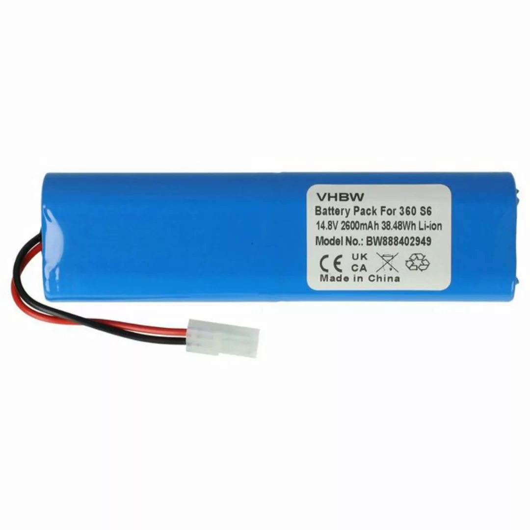 vhbw kompatibel mit Qihoo 360 S6 Staubsauger-Akku Li-Ion 2600 mAh (14,4 V) günstig online kaufen