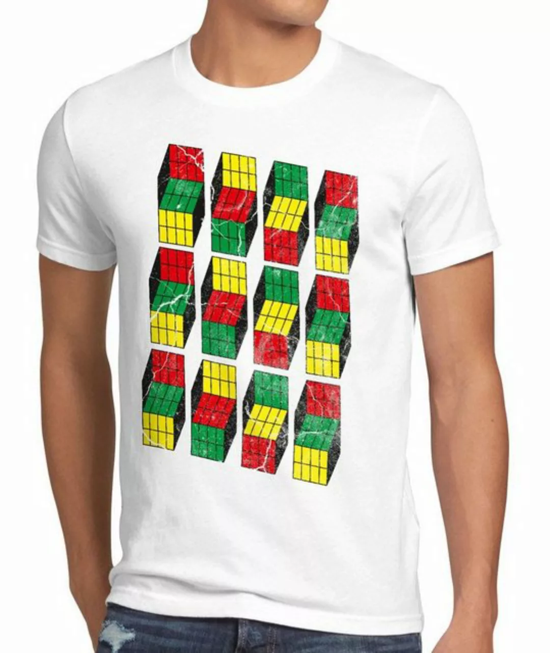 style3 T-Shirt Cubes Sheldon Würfel rubik zauberwürfel the big bang theory günstig online kaufen