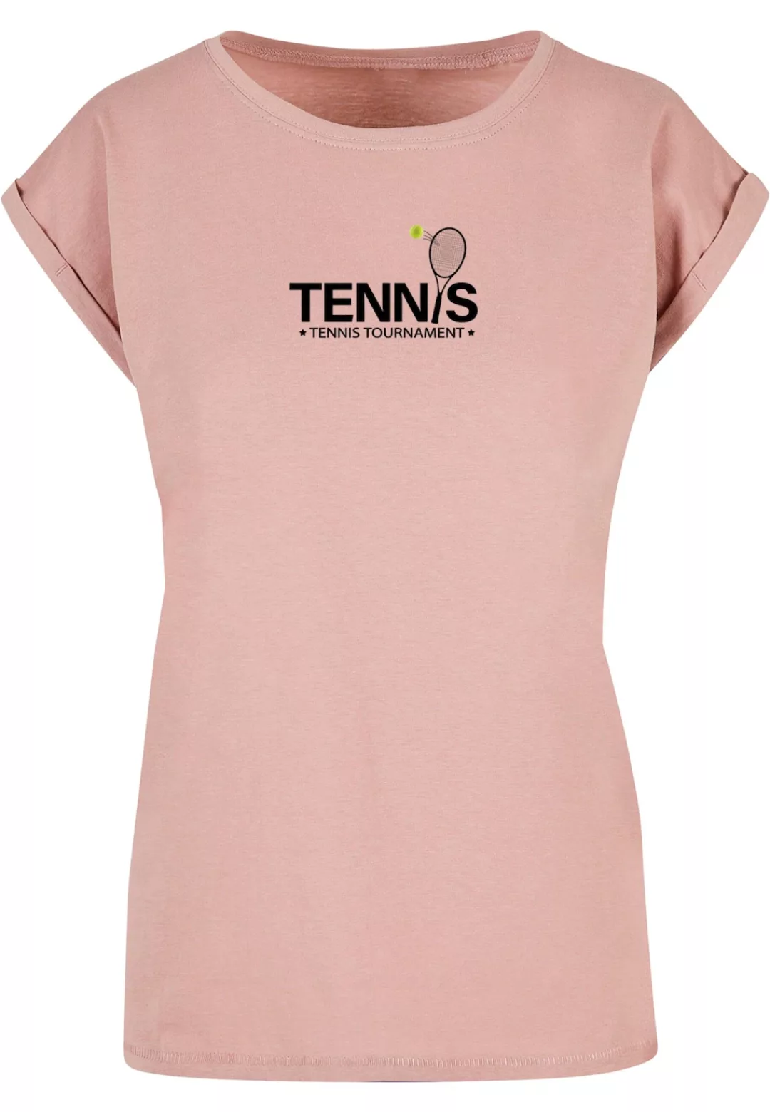 Merchcode T-Shirt "Merchcode Damen Ladies Tennis Racket Extended Shoulder T günstig online kaufen