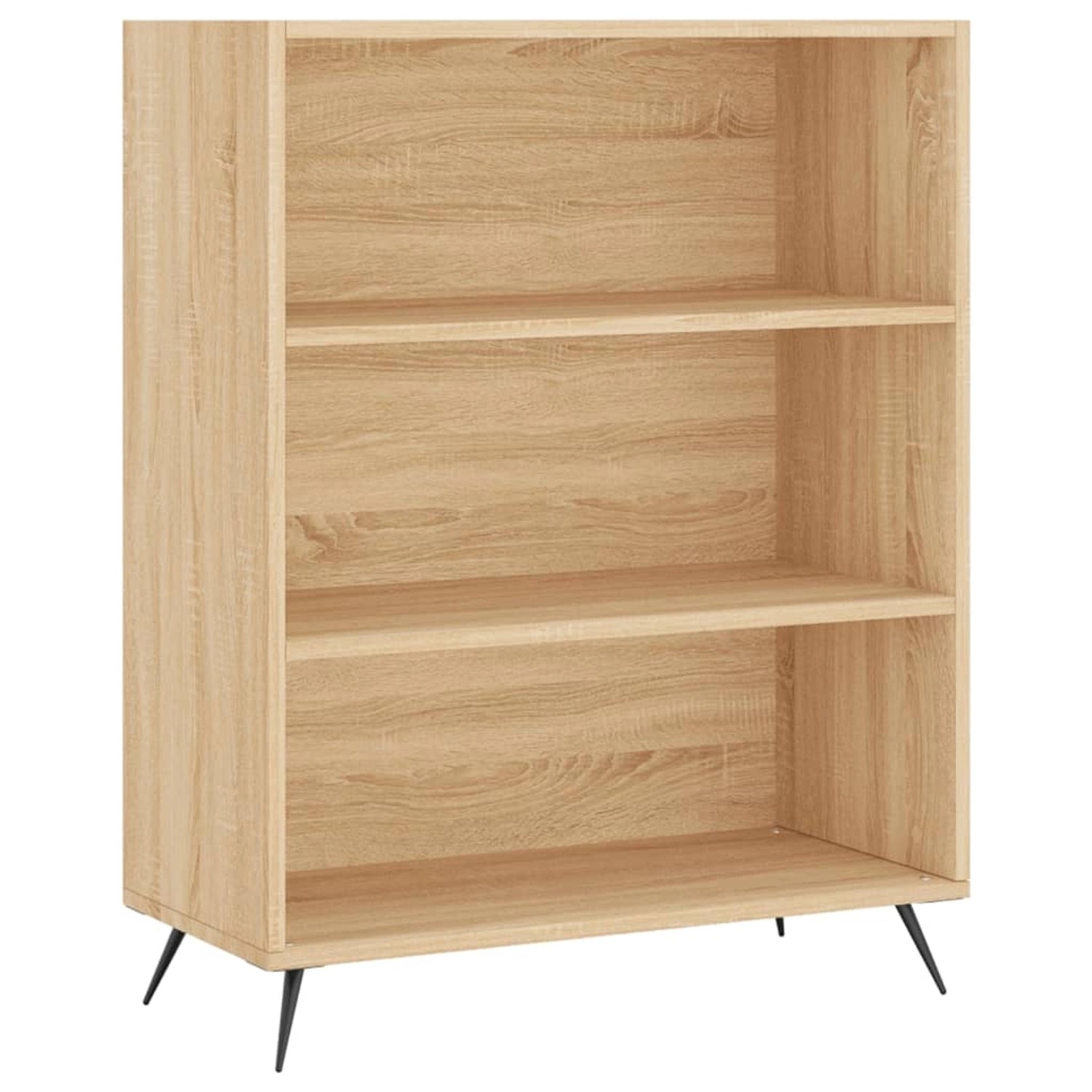 vidaXL Bücherregal Metall Sonoma-Eiche 69,5x32,5x90 cm Holzwerkstoff günstig online kaufen