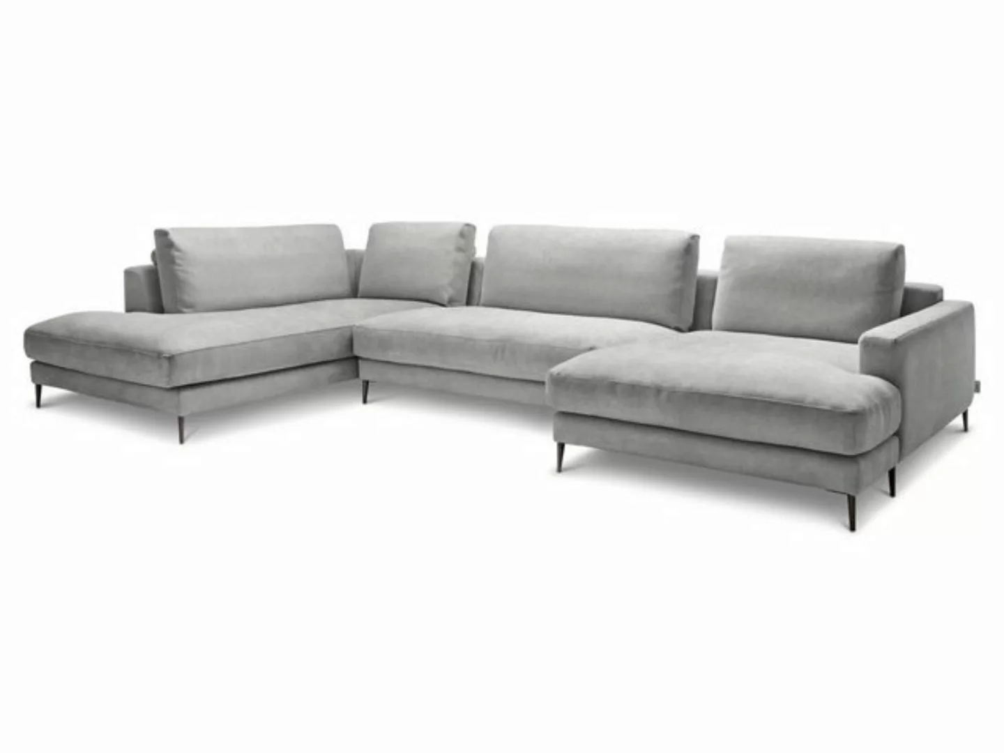 SANSIBAR Living Polsterecke Polsterecke SANSIBAR RÖMÖ U-F 223x170 cm silber günstig online kaufen