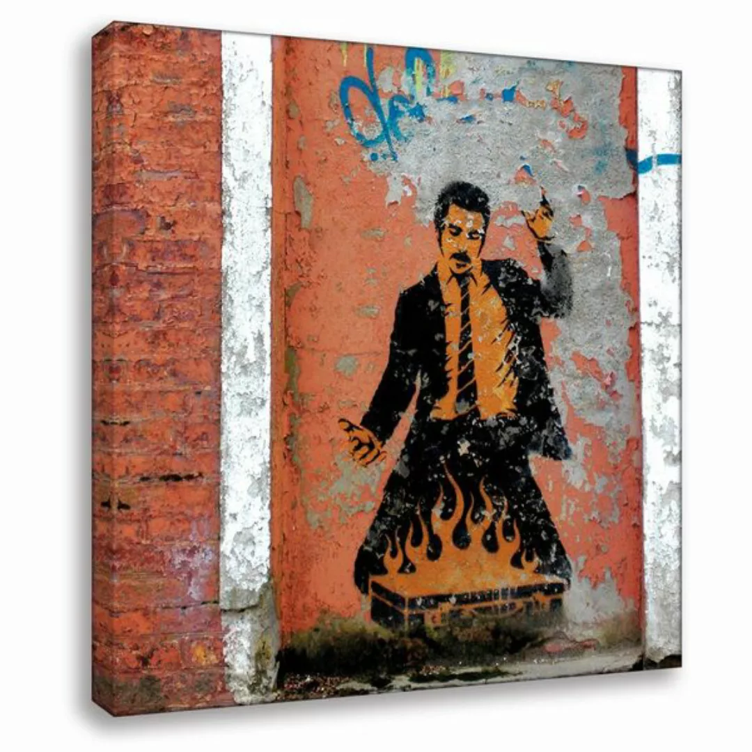 Wandbild Banksy Business Fire Bilder Wohnzimmer günstig online kaufen