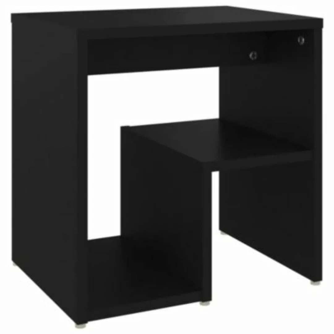Nachttisch Schwarz 40x30x40 Cm Spanplatte günstig online kaufen