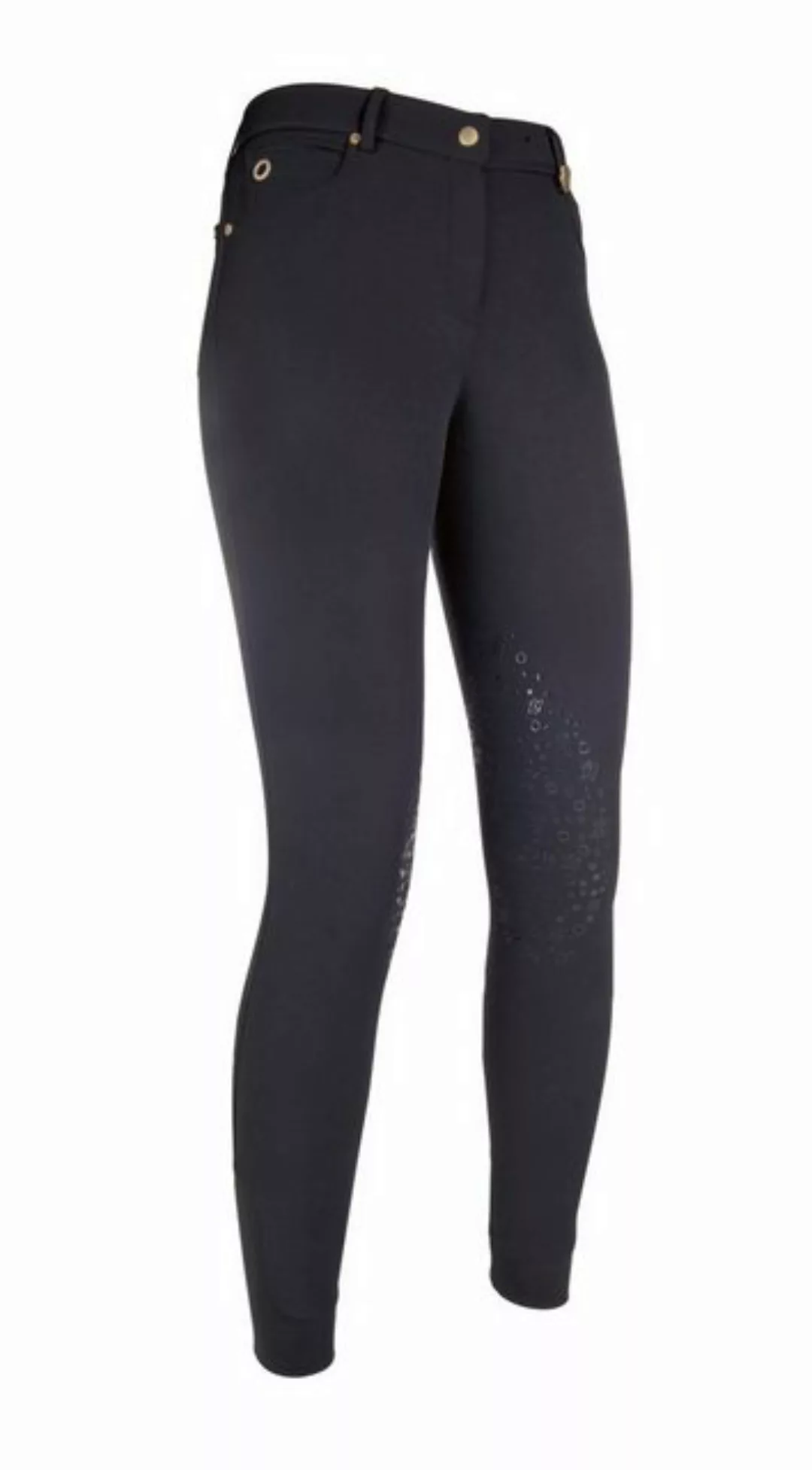 HKM Reithose Reithose -LG Basic- Silikon-Kniebesatz günstig online kaufen