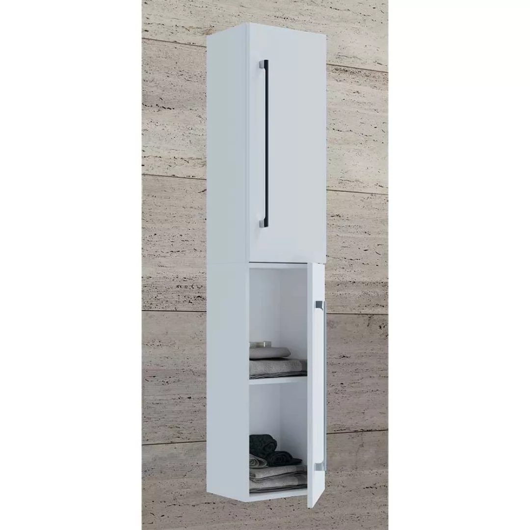 Badezimmermidischrank hängend in Weiß 150 cm hoch - 33 cm breit günstig online kaufen