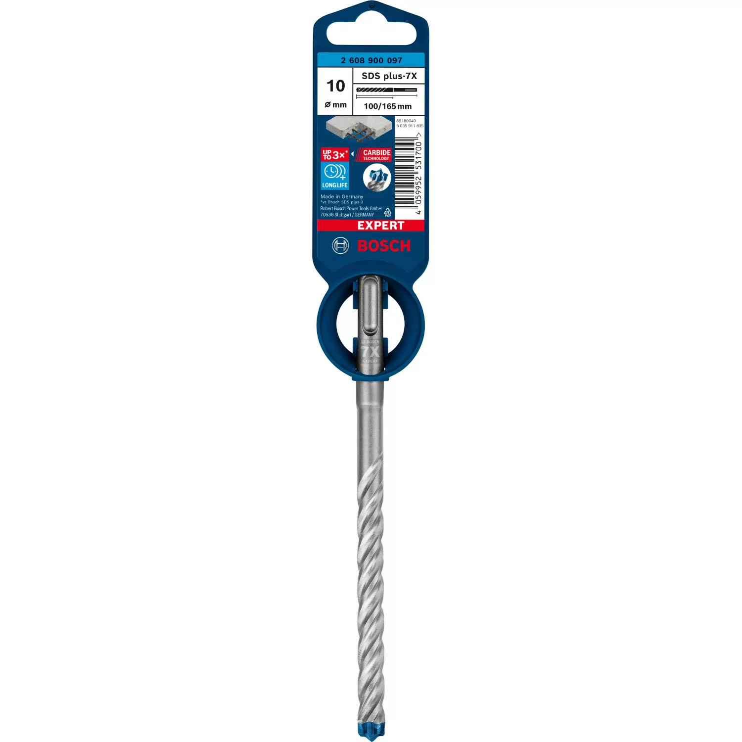 Bosch Expert SDS plus-7X Hammerbohrer Ø 10 mm 100/165 mm Länge günstig online kaufen