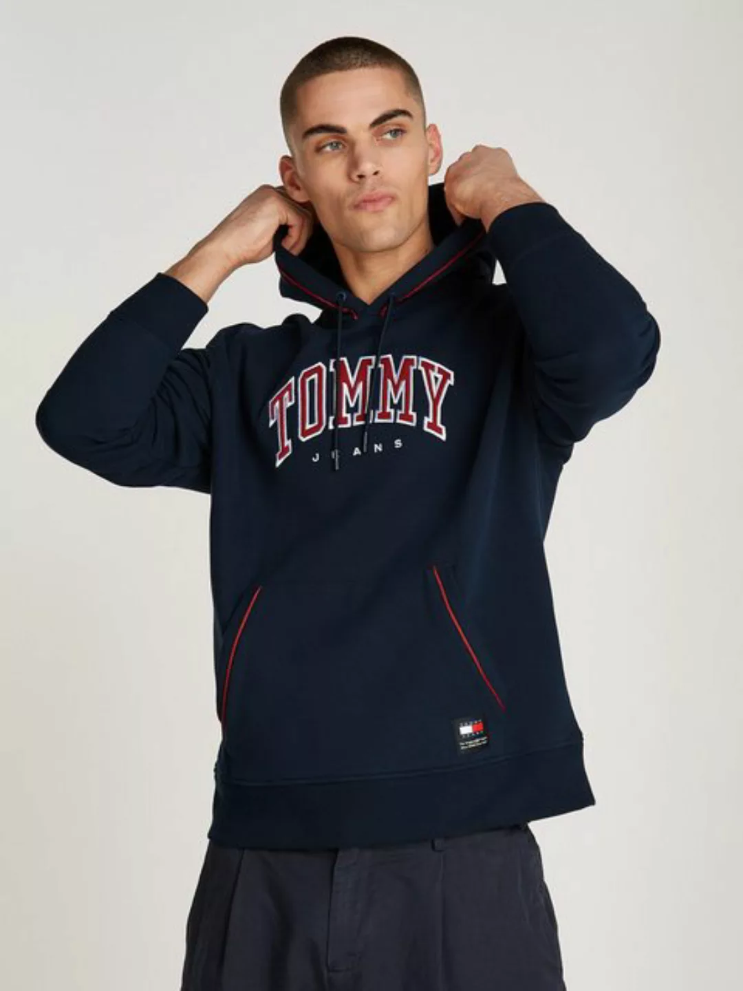 Tommy Jeans Hoodie TJM RLX VARSITY PIPPING HOOD EXT günstig online kaufen