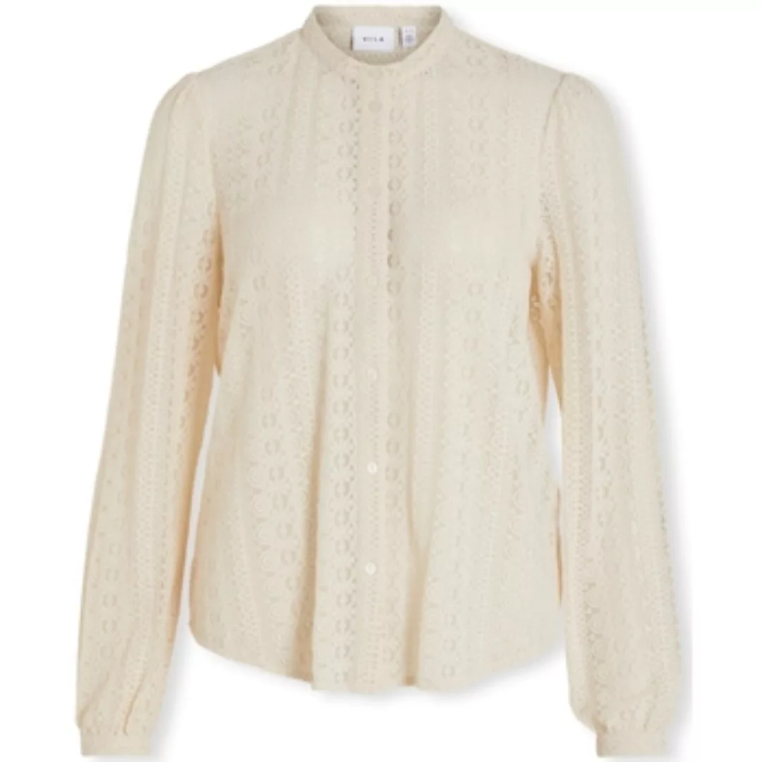 Vila  Blusen Noos Chikka Lace Shirt L/S - Birch günstig online kaufen