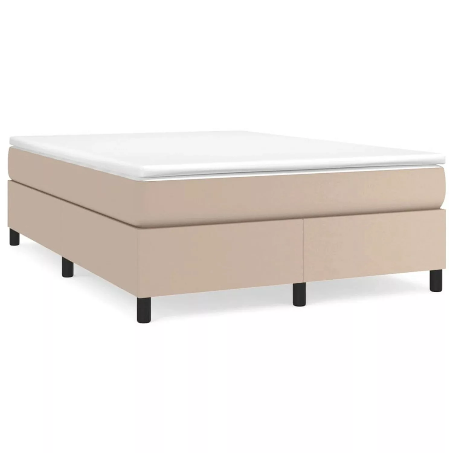 vidaXL Boxspringbett Grau 140x200 cm Kunstleder1469663 günstig online kaufen