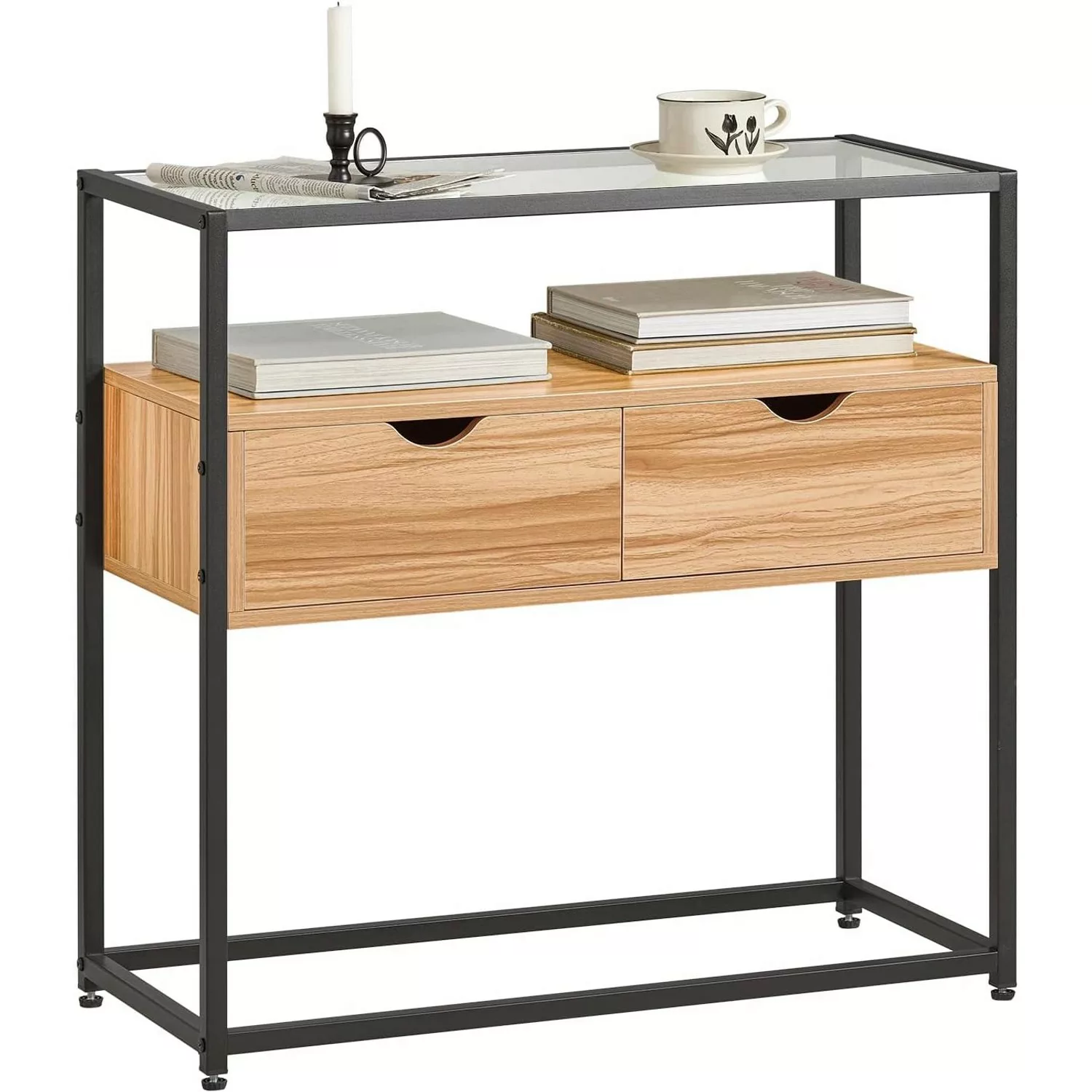 SoBuy Konsolentisch Sideboard Beistelltisch Dekotisch Natur FSB54-N günstig online kaufen