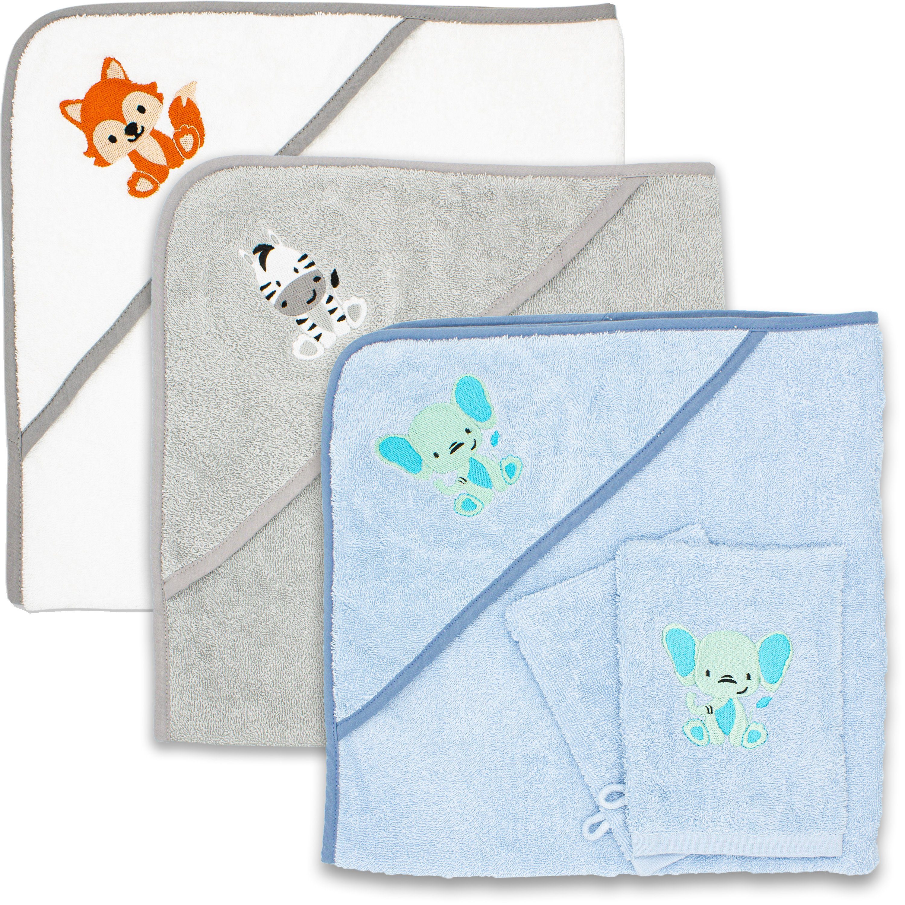 Babykajo Kapuzenhandtuch, Frottee (1-St), Kuschliges Baby günstig online kaufen