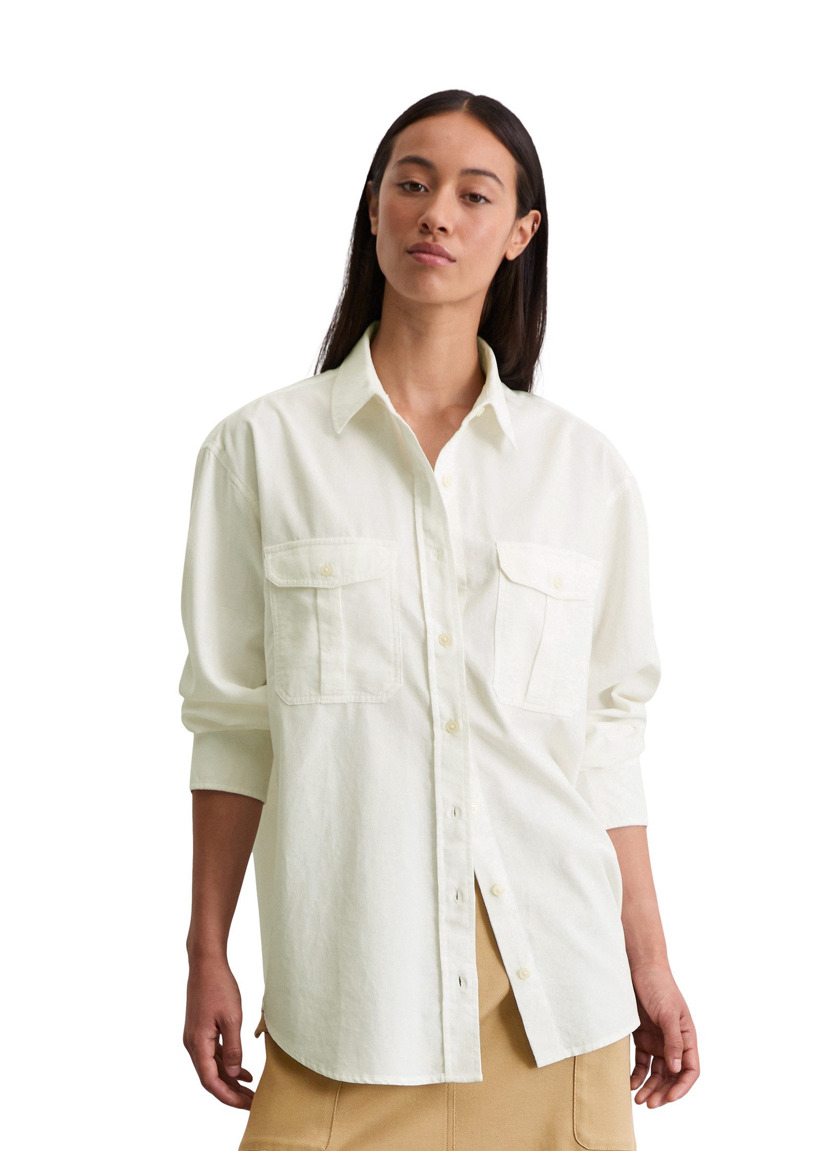 Marc O'Polo Langarmbluse aus Organic-Cotton-Lyocell-Mix günstig online kaufen