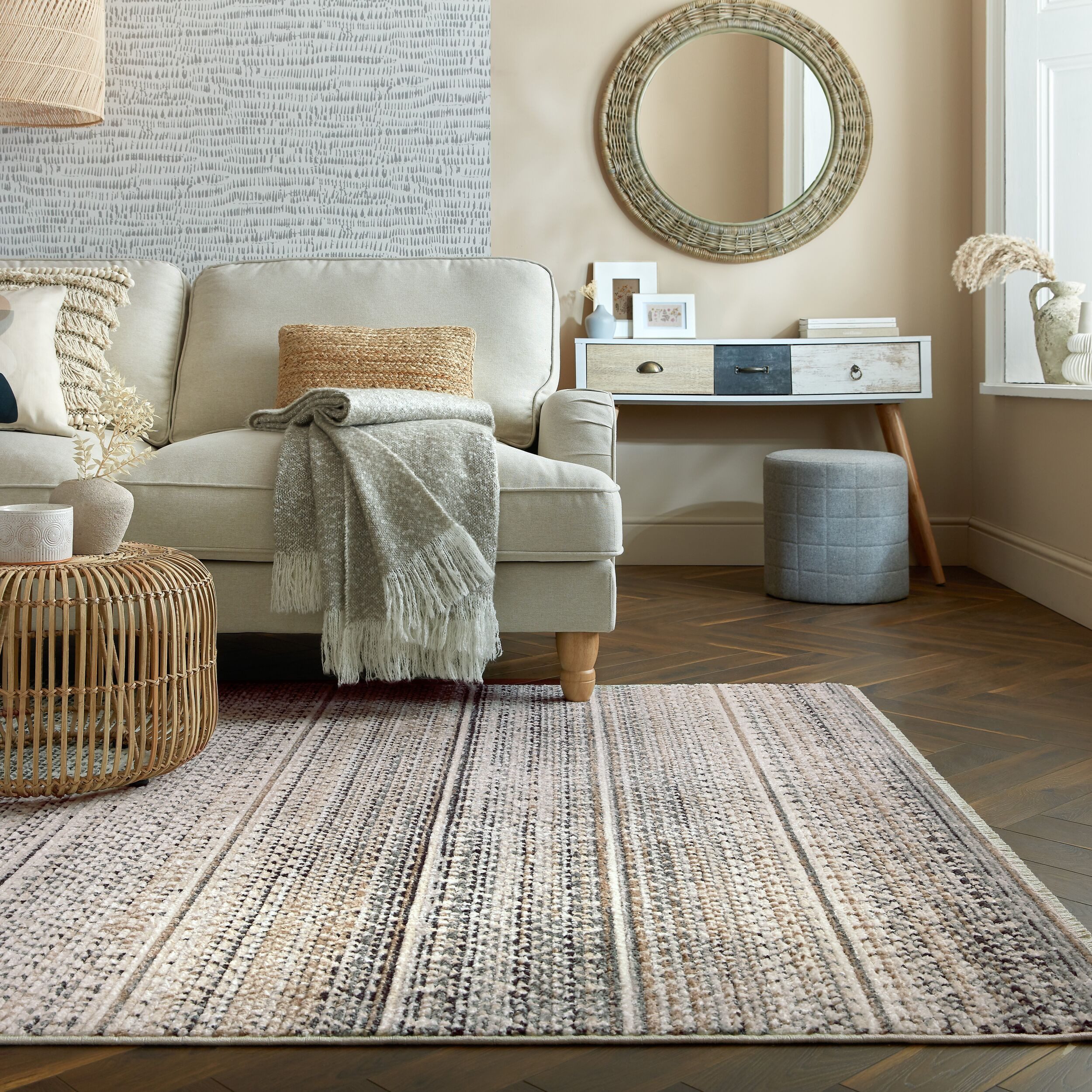 FLAIR RUGS Teppich »Camino Abstraktes«, rechteckig, 8 mm Höhe, Abstraktes T günstig online kaufen