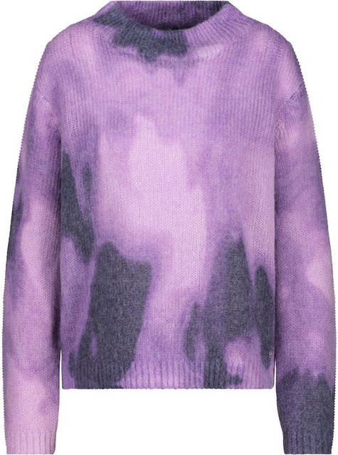 Monari Blusenshirt Strickpullover mit Wolkenmuster soft lilac gemustert günstig online kaufen