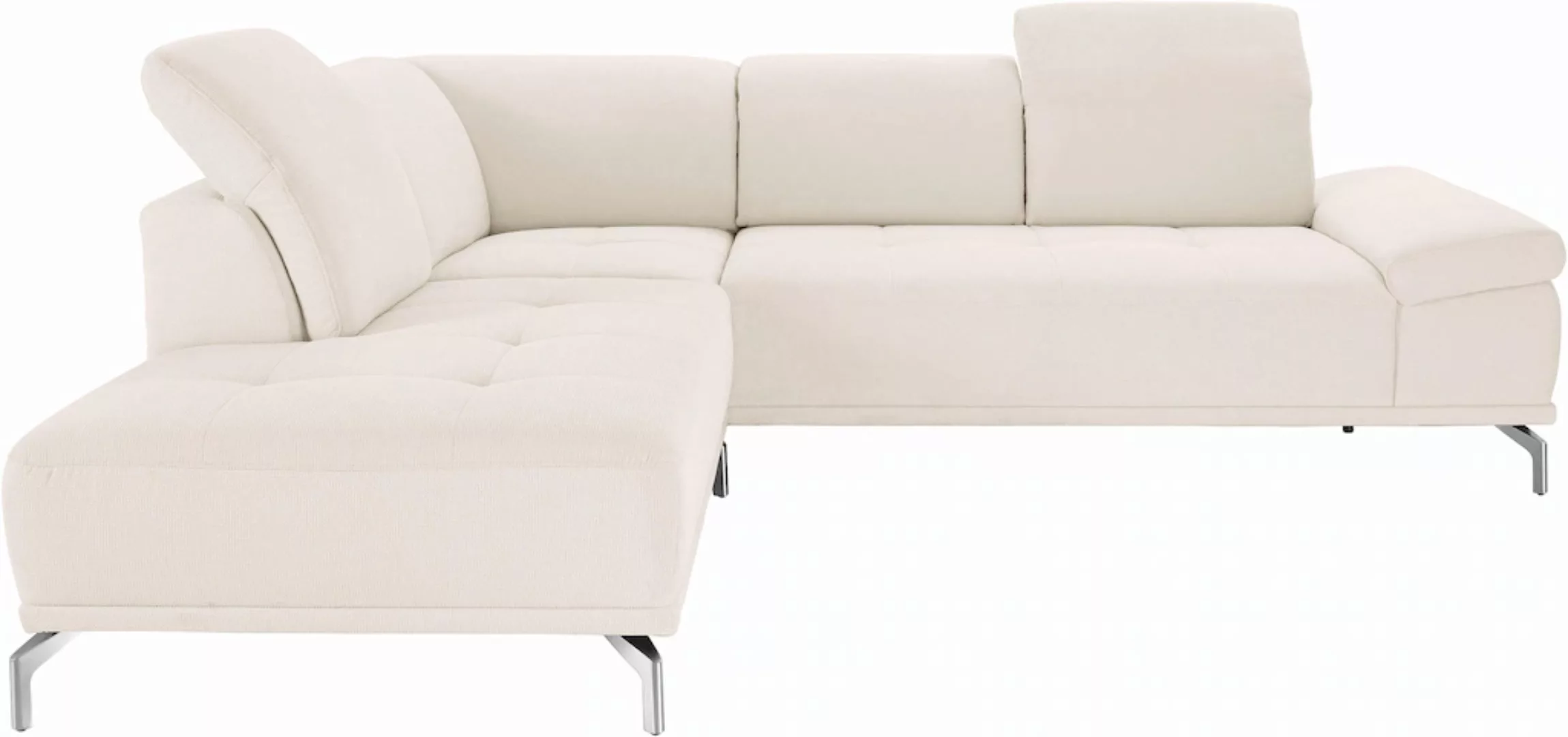 Places of Style Ecksofa "Caluna", Inkl.Sitztiefenverstellung, wahlweise mit günstig online kaufen