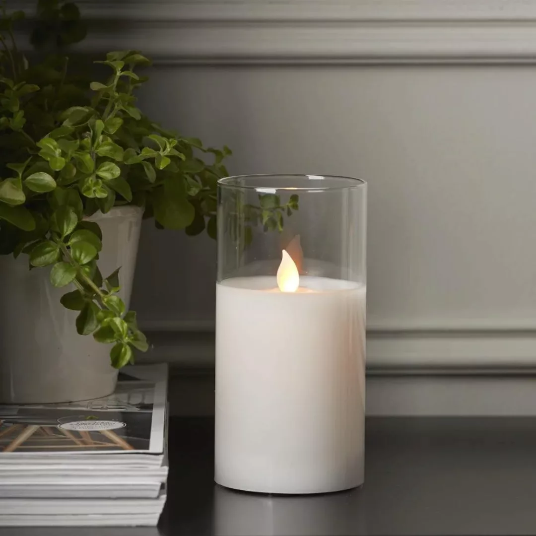 LED Kerze M-Twinkle in Weiß 0,06W 150mm günstig online kaufen