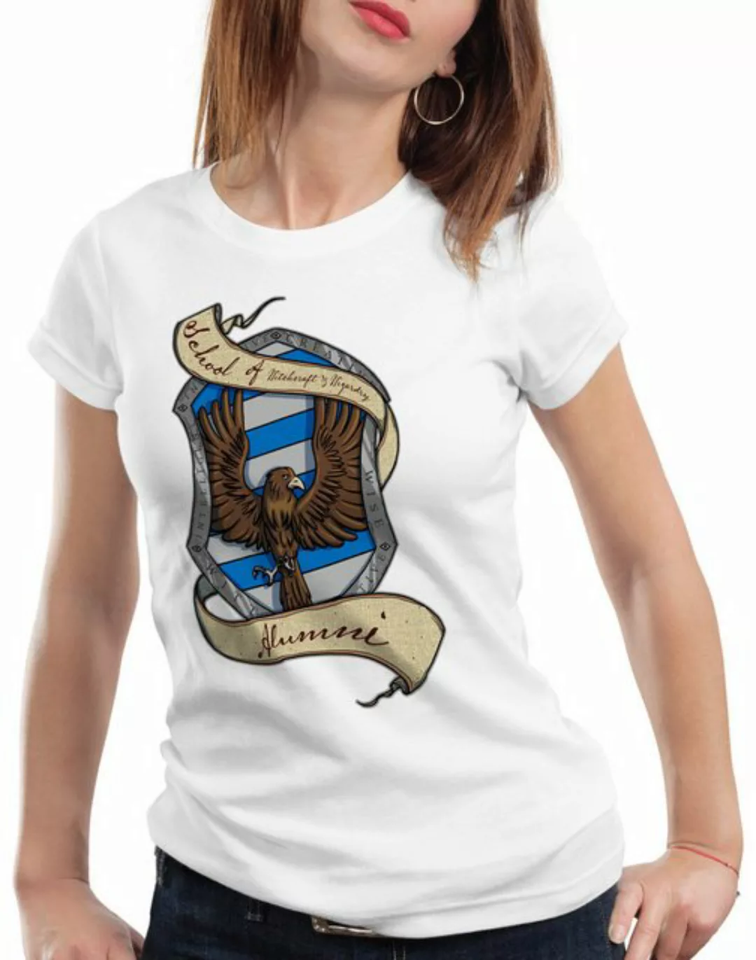 style3 T-Shirt Haus Adler Hut harry schule zauberei luft potter hogwarts günstig online kaufen