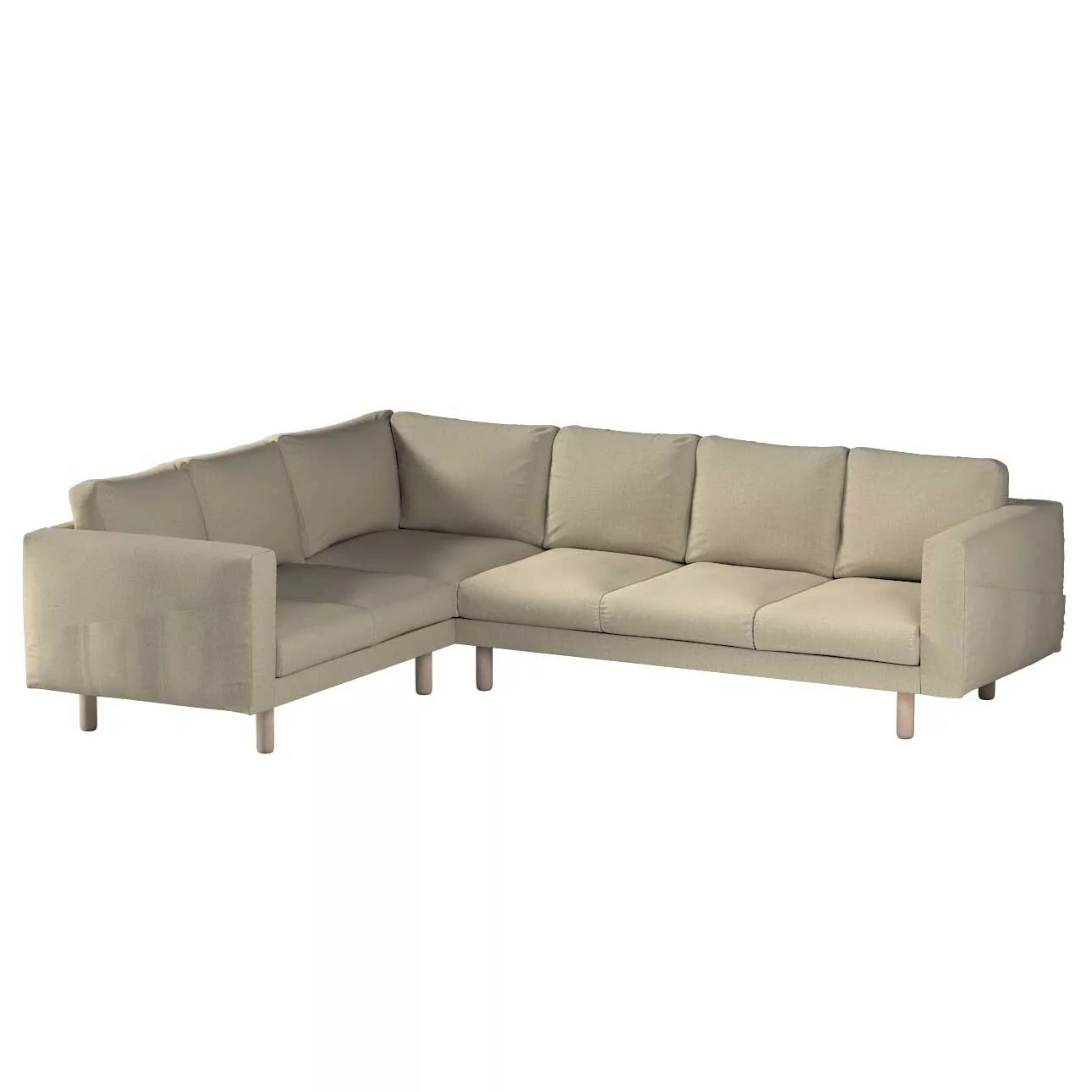 Bezug für Norsborg 5-Sitzer Ecksofa, beige- grau, Norsborg 5-Sitzer Ecksofa günstig online kaufen