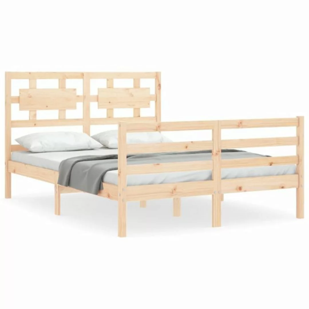 furnicato Bett Massivholzbett mit Kopfteil 120x200 cm günstig online kaufen