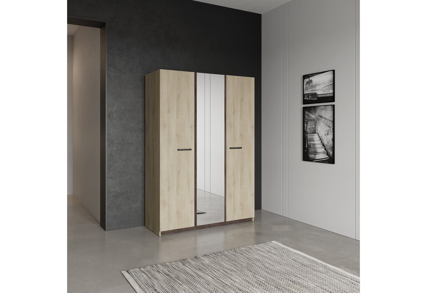 freiraum Drehtürenschrank WATSON in Kronberg Eiche - 133,5x191,5x51,4cm (Bx günstig online kaufen