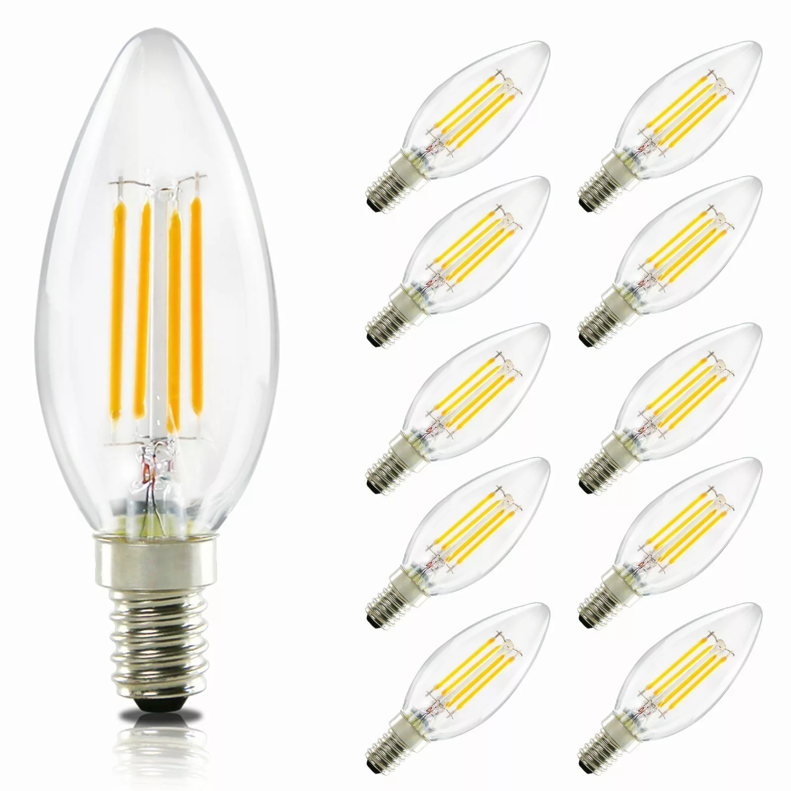 ZMH LED-Leuchtmittel E14 Glühbirne Warmweiß Lampe günstig online kaufen