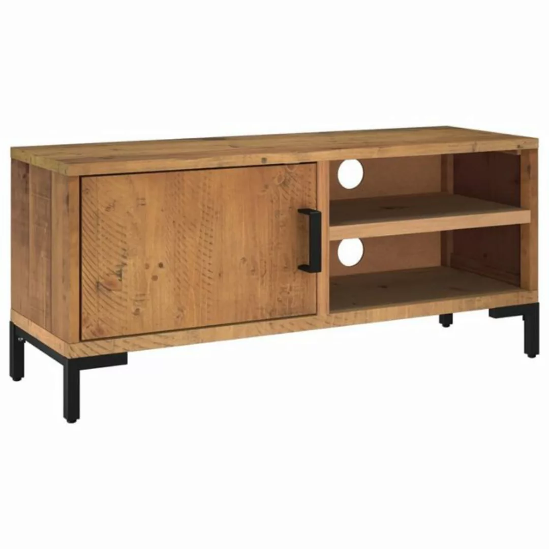 furnicato TV-Schrank Braun 90x30x40 cm Massivholz Kiefer günstig online kaufen