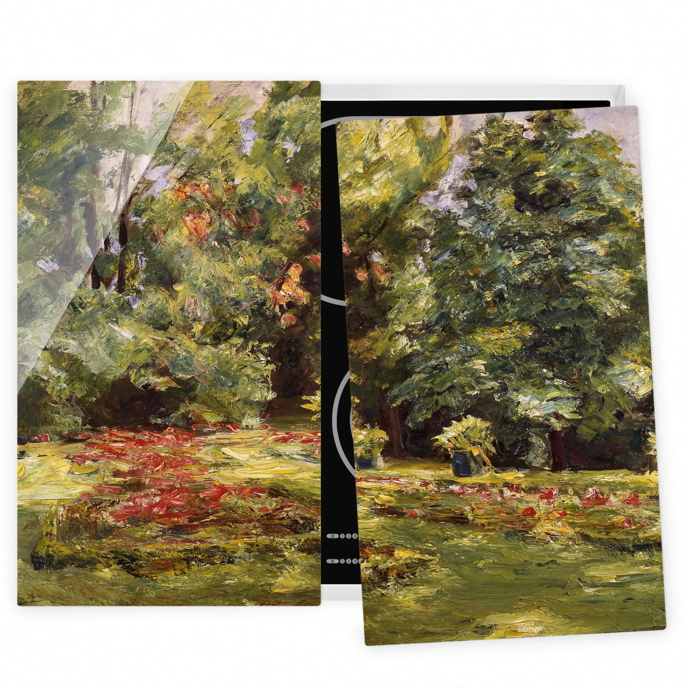 2-teilige Herdabdeckplatte Glas Natur & Landschaft Max Liebermann - Blument günstig online kaufen