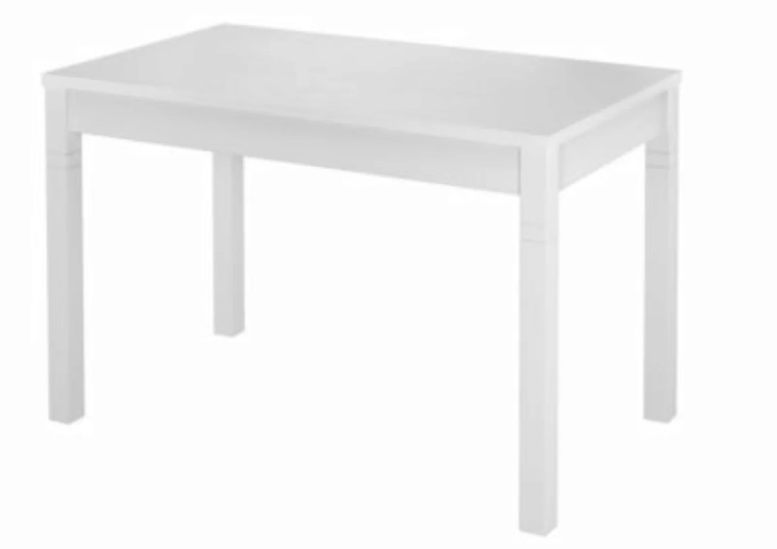 Erst-Holz® Tisch 80x120 Esstisch Massivholz Küchentisch weiß Holztisch günstig online kaufen