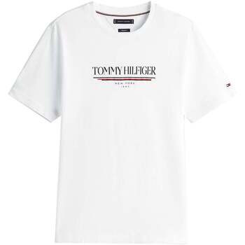 Tommy Hilfiger  T-Shirt Logo Crew Graphic T-Shirt White günstig online kaufen