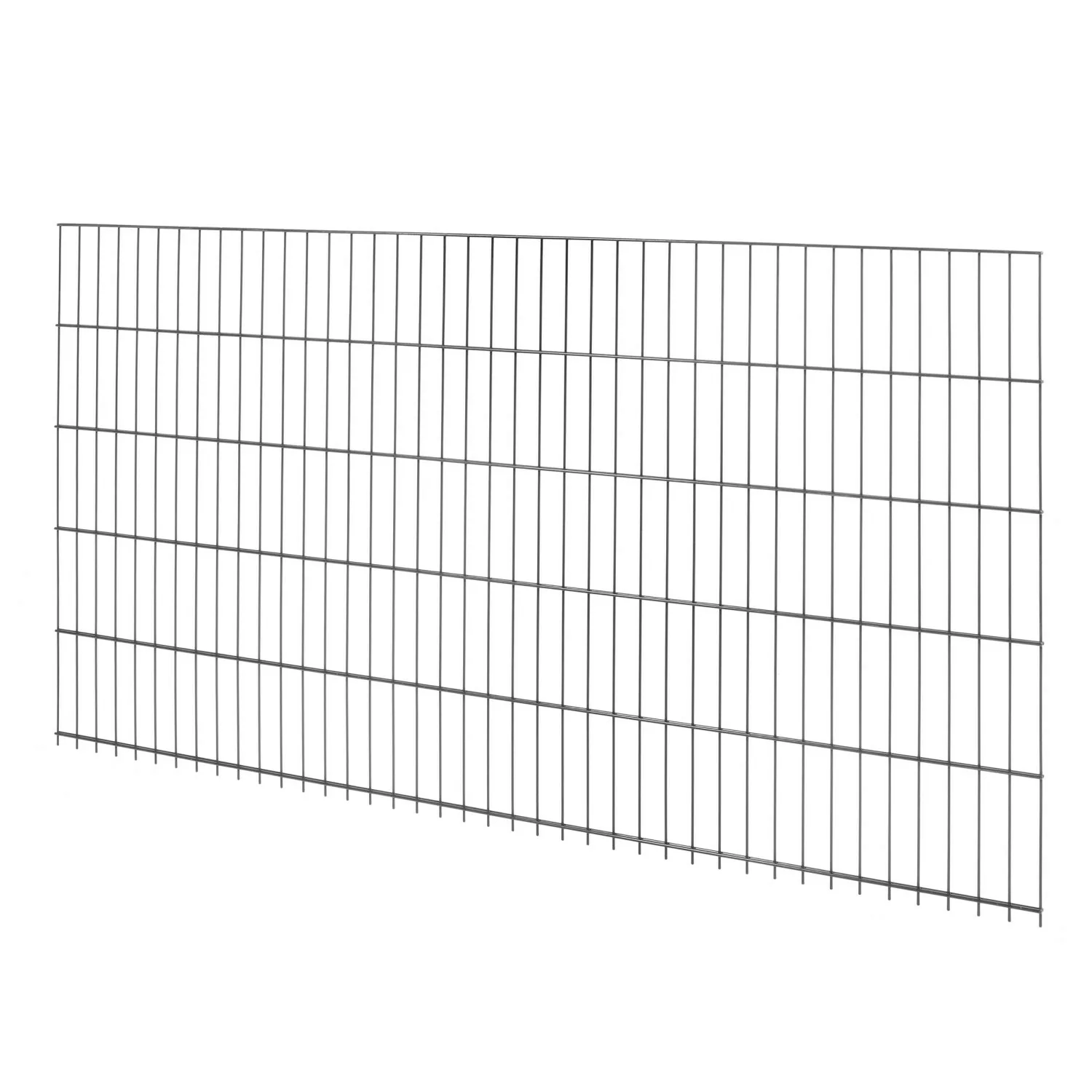 Doppelstabmattenzaun Metall 103 cm x 201 cm Anthrazit günstig online kaufen