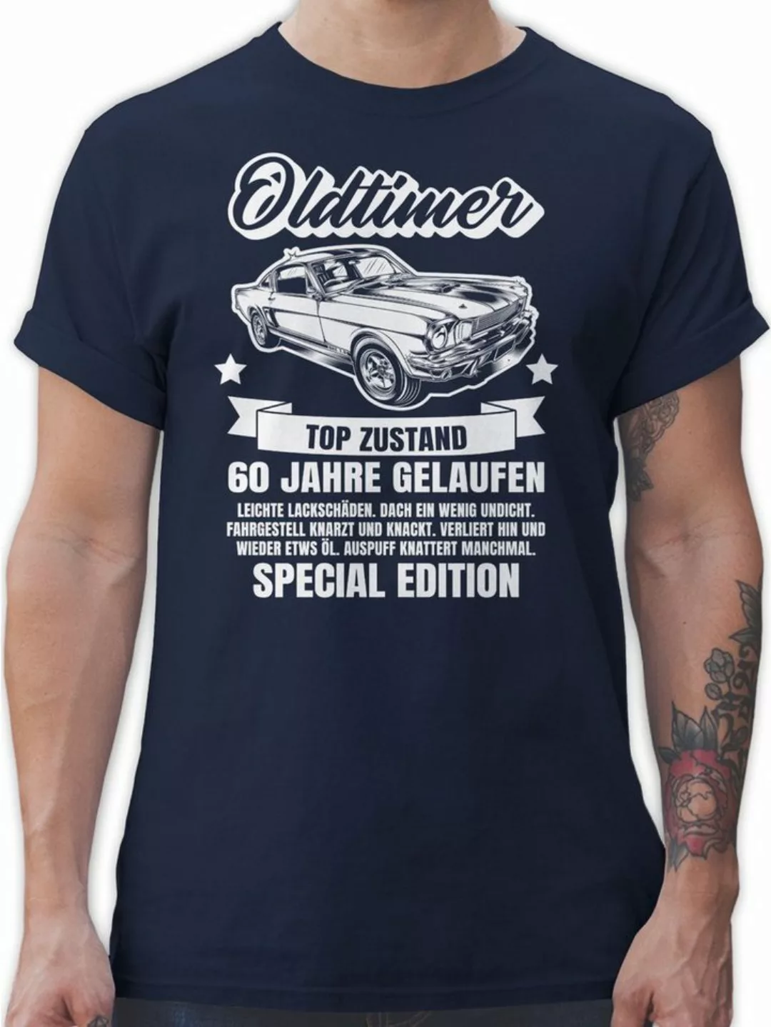 Shirtracer T-Shirt Oldtimer 60 Jahre 60. Geburtstag günstig online kaufen