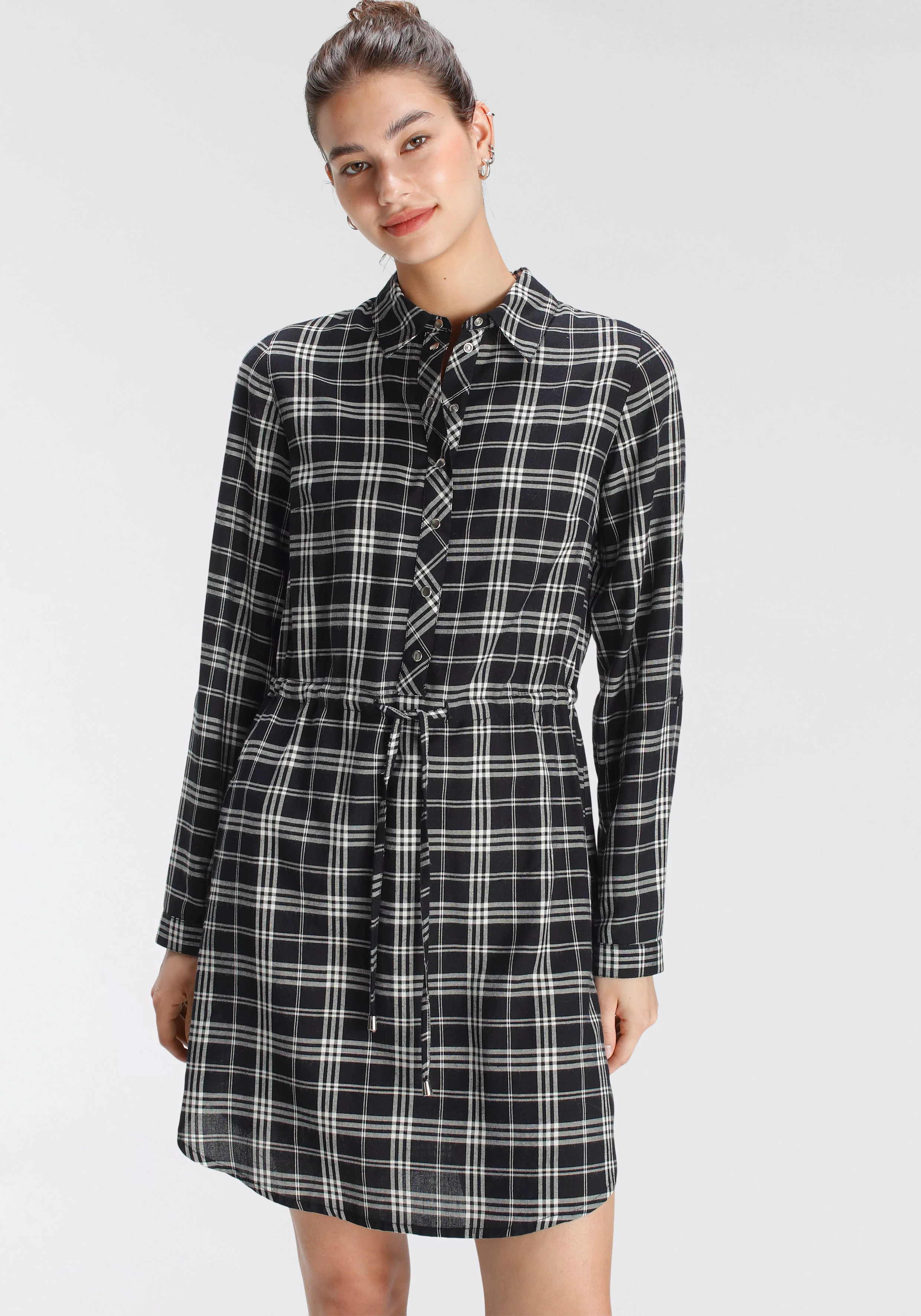 Tamaris Hemdblusenkleid, mit Karo-Muster günstig online kaufen