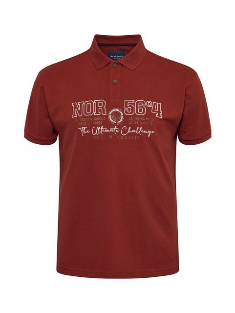 north 56 4 Poloshirt Poloshirt von North 56°4 in Herren-Übergrößen, rost günstig online kaufen