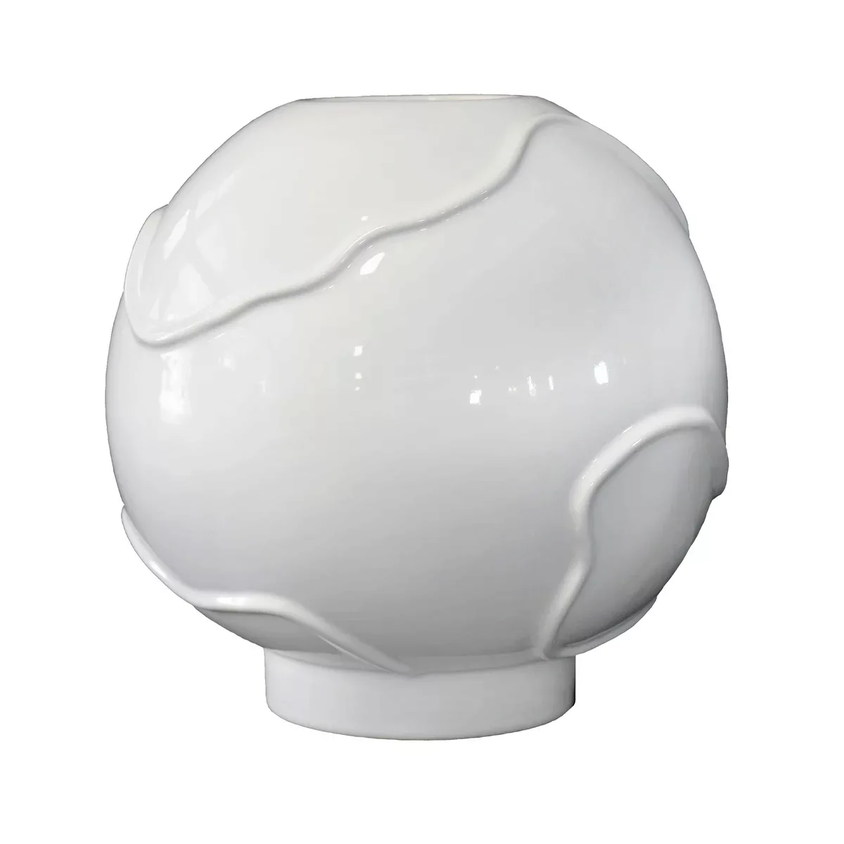 Form Vase Ø25cm Shiny white günstig online kaufen
