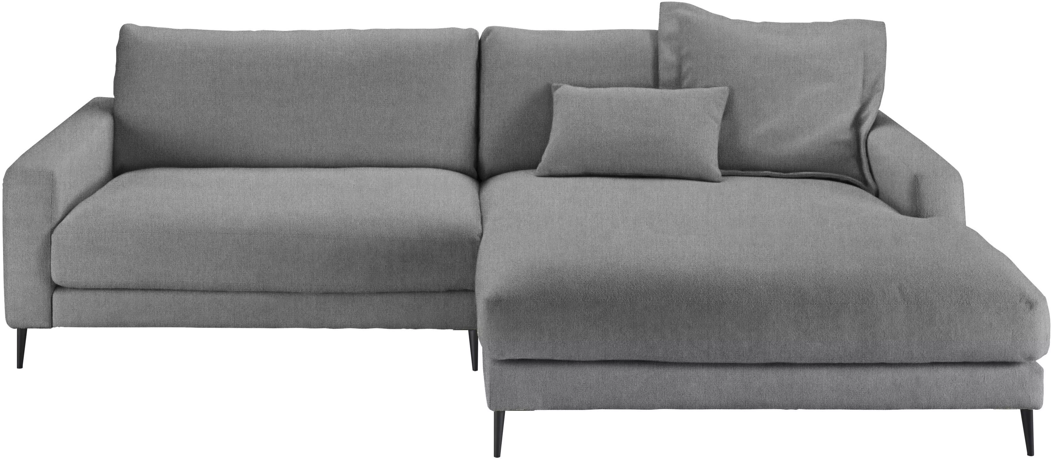 INOSIGN Ecksofa "Downtown, B/T/H: 272/190/84 cm L-Form", weicher Sitzkomfor günstig online kaufen