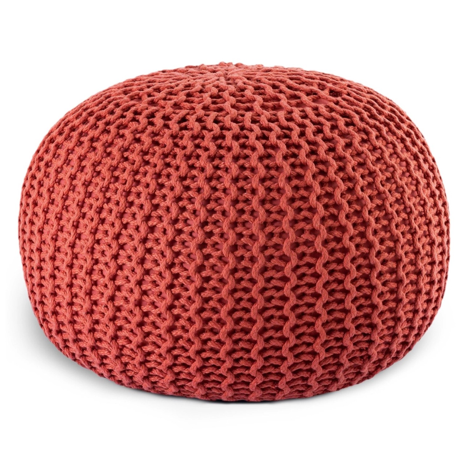 Casamia Premium Pouf Outdoor Sitzpouf Hocker 55x55x37cm Terracotta günstig online kaufen